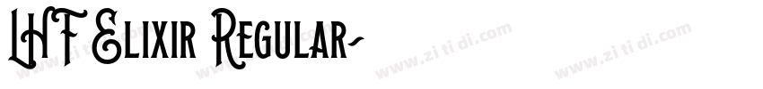 LHF Elixir Regular字体转换